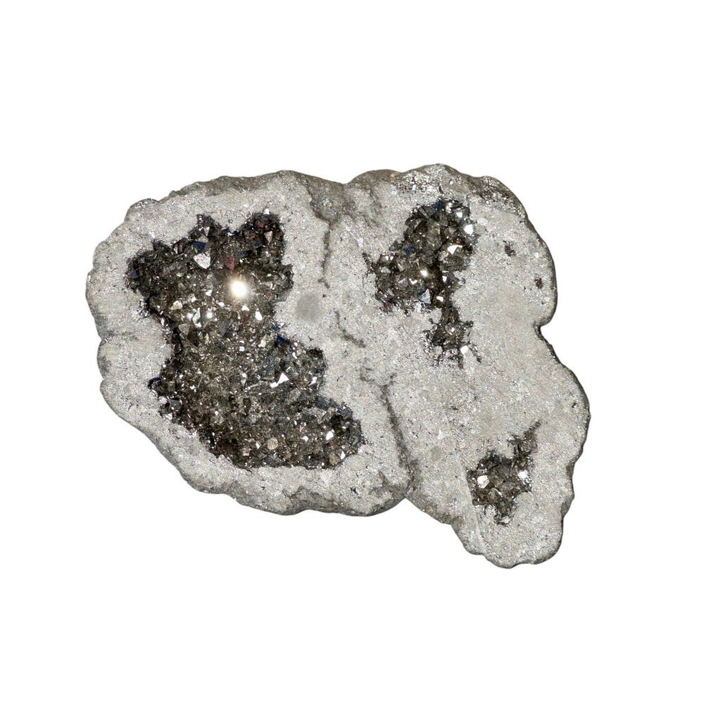 Silver‎ Geode 6 Oz Lapidary Rock Hounding